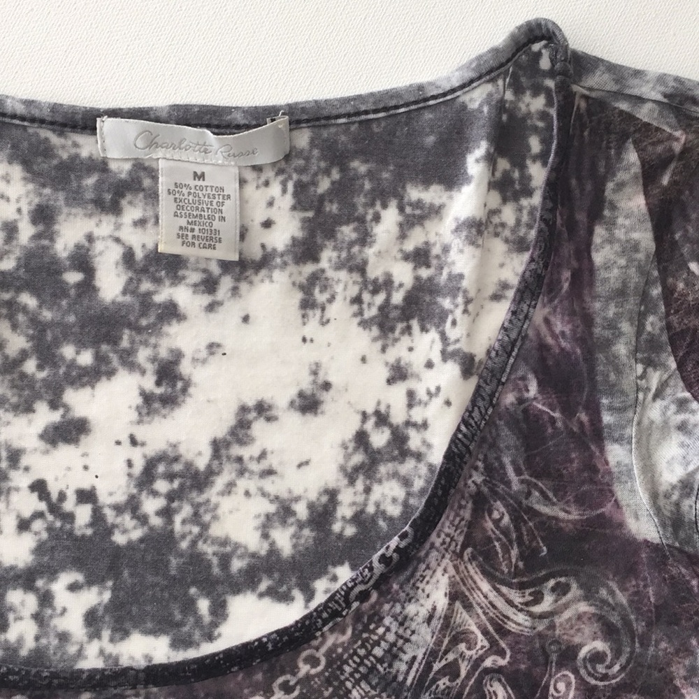 CHARLOTTE RUSSE soft-feel tee - Picture 5 of 8